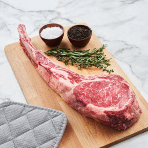 Barley Fed Free-Range Tomahawk Steak MS4+