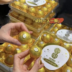 Ferrero Rocher Style Golden Kamquat